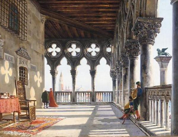 unknow artist Galleria del Palazzo Ducale oil painting image